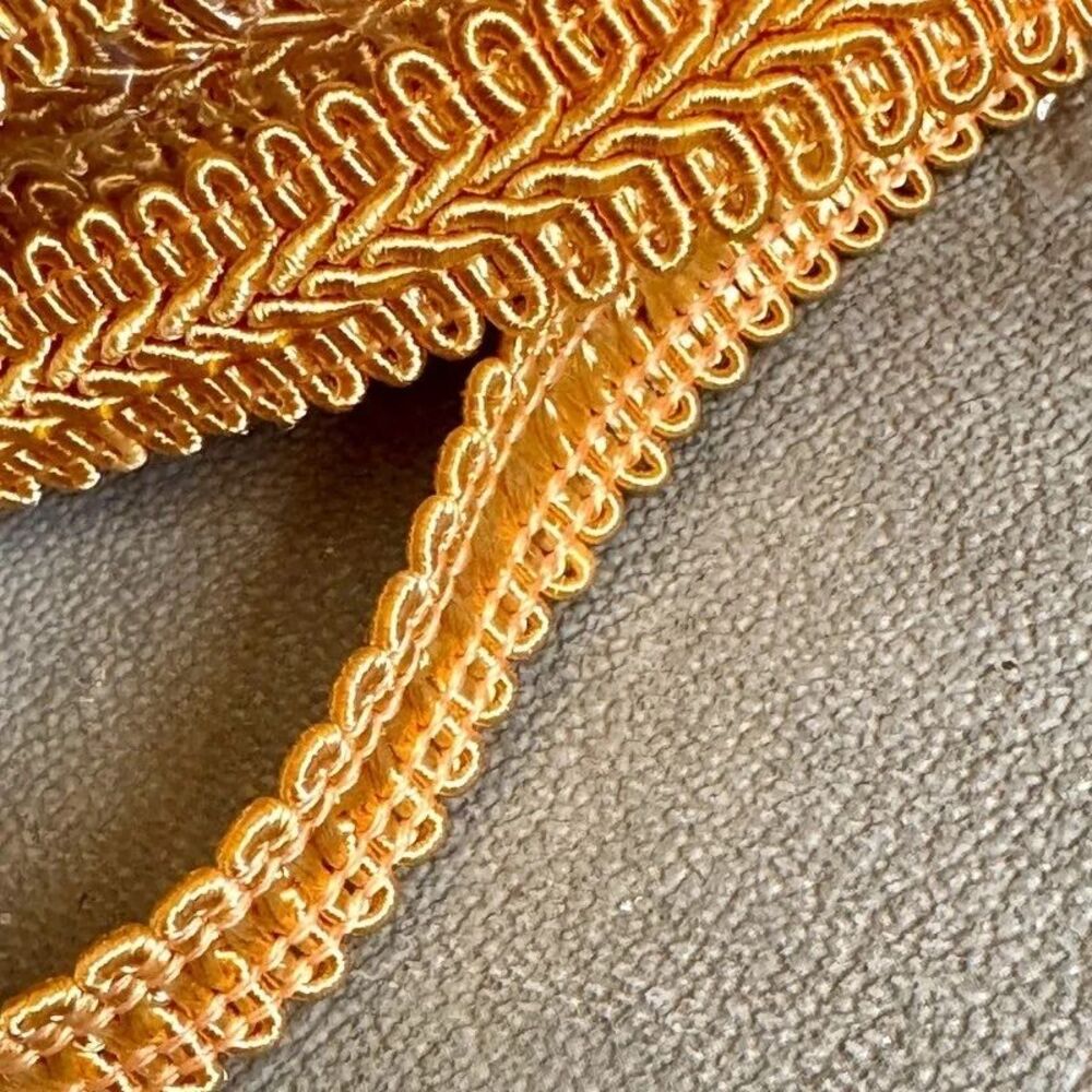 200 Yards Gold Gimp Braid Trim 5/8in x 10yards Lot of 20 Made in Mexico